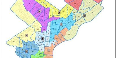 Harta e zonën Philly