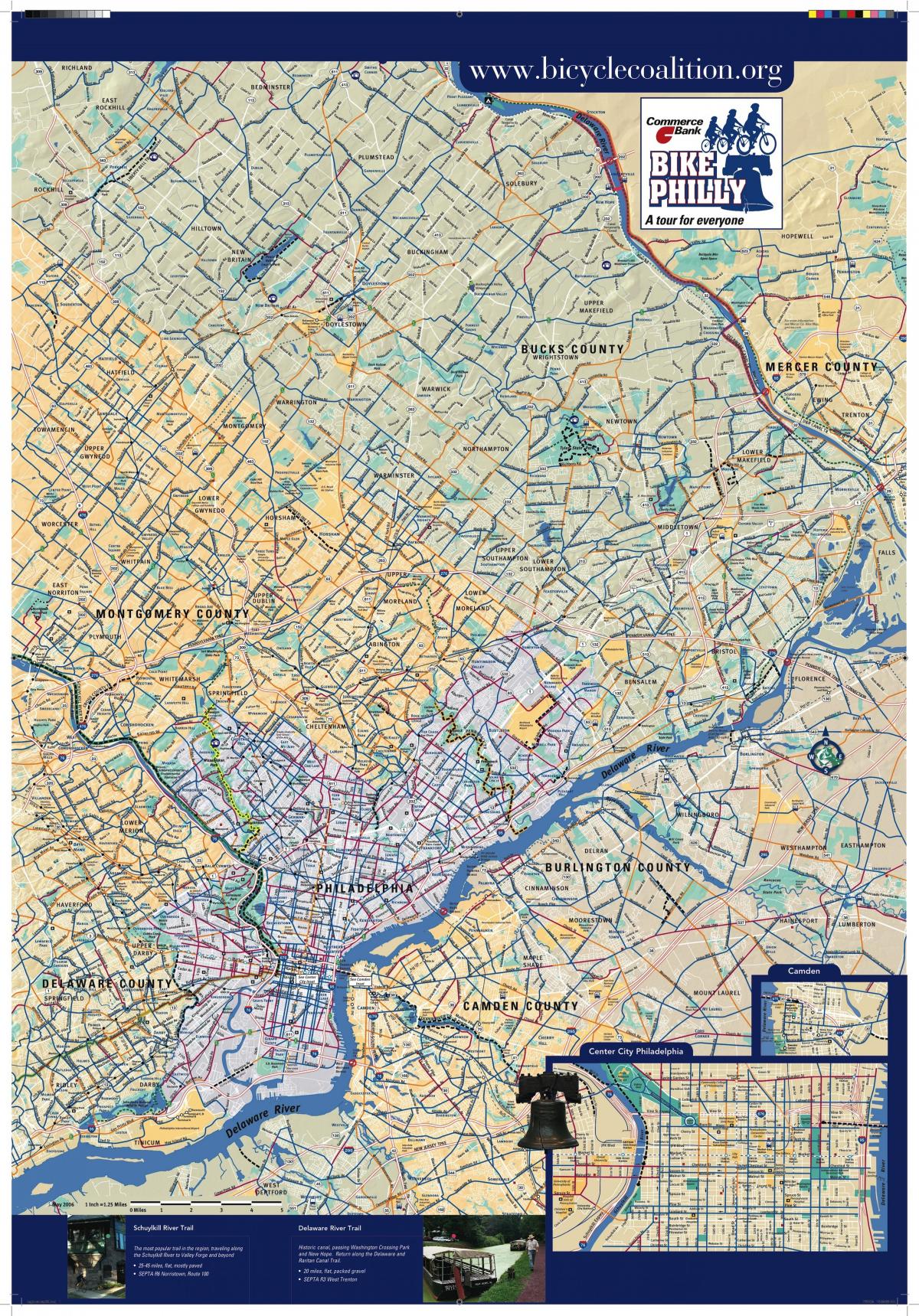 Philly biçikletë hartë