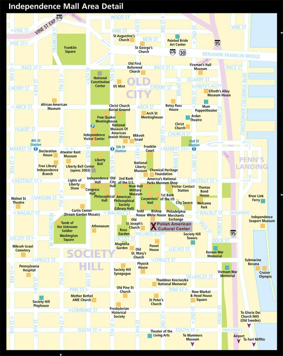 harta e historike Filadelfias