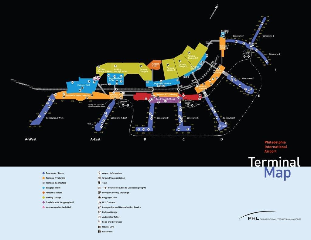 Philadelphia aeroportin e ekonomisë parking hartë