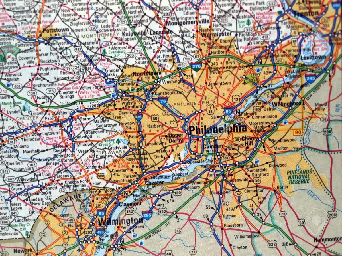 harta e Philadelphia pa
