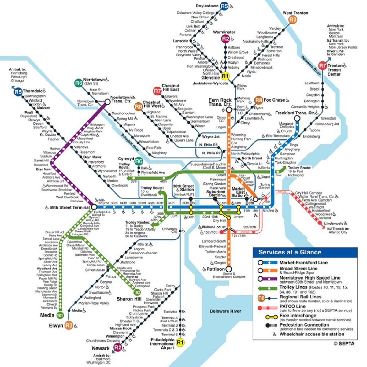 harta e Filadelfias nëntokësore