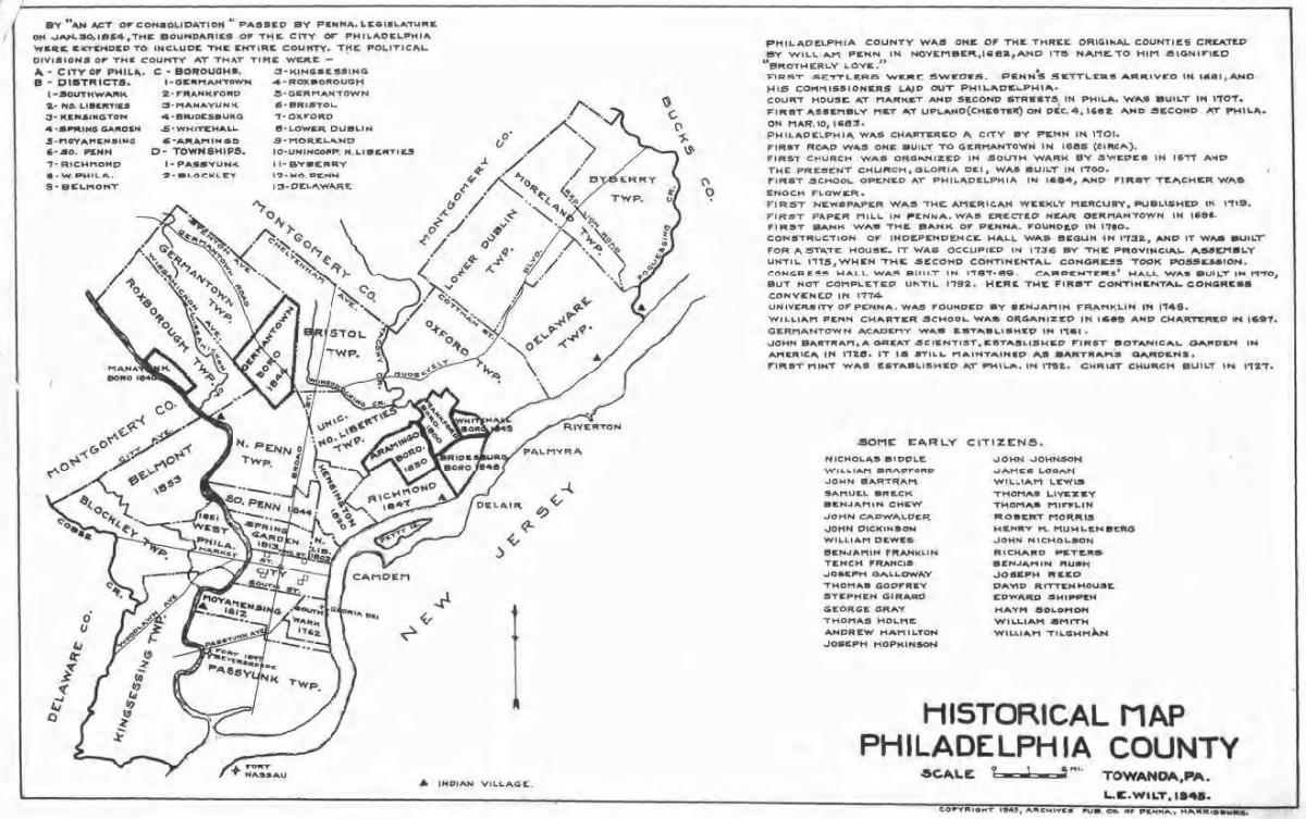 Philadelphia qarkut hartë