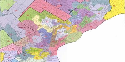 Philadelphia e këshillit të qarkut hartë