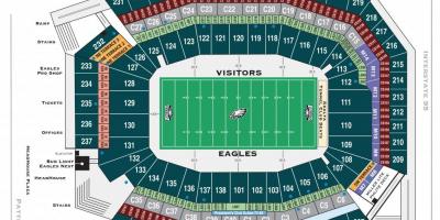 Philadelphia shqiponjave stadiumin hartë